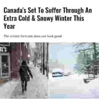 It looks like 2020 has yet another nasty surprise ahead for Canadians. Canada's winter weather forecast just dropped, and conditions are going to get pretty brutal in some regions⁠
⁠
*Click the link in @narcitycanada bio for the full story! 👈⁠
⁠
📸: LinedPhoto via @unsplash & Alpegor via @dreamstime
