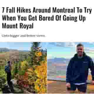 When it comes to hiking, Quebec knows what's up. Or down. Or something a little flatter if that's what you prefer. But no matter what your hiking style, everyone can agree that there's something special about hiking fall hikes in Quebec.⁠
⁠
Click the link in @mtlblog bio for the full story! ⁠
⁠
📸 : @i.ve.been.there_ & @francysplouffe ⁠
⁠
#mtl #montreal #hikes #exploremtl #canada #fall⁠
