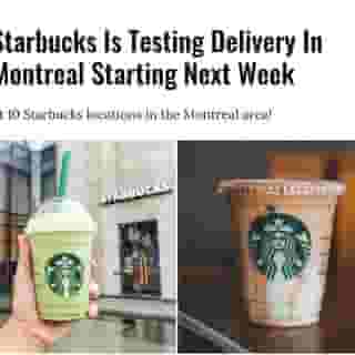 At long last, you'll be able to get Starbucks delivered in Montreal through the company's delivery service, Starbucks Delivers.⁠
⁠
Click the link in @mtlblog bio for the full story! ⁠
⁠
📸: Q.U.I & Khadeeja Yasser via @unsplash