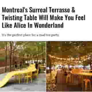 As kids, we all wanted to take a trip through the looking glass into Alice's Wonderland to place croquet with the Red Queen, chit-chat with the Mad Hatter or maybe chase the White Rabbit. ⁠
⁠
Well, now you can experience a taste of Lewis Carroll's absurdist fantasyland right here in Montreal at a new public terrasse called Prenez Place.⁠
⁠
Click the link in @mtlblog bio for the full story! ⁠
⁠
📸: Raphaël Thibodeau