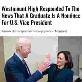 Montreal is abuzz with the news that a former resident could be headed for the White House. And now, Kamala Harris' high school is taking part in the celebration, sharing its pride on Twitter.⁠
⁠
Click the link in @mtlblog bio for the full story! ⁠
⁠
📸: @kamalaharris