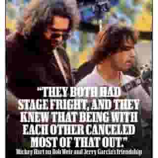 In our new cover story, Rolling Stone goes in-depth on all things @gratefuldead and how Bob Weir kept the flame of the band alive for all of these years. Drummer Mickey Hart spoke about Bobby's partnership with Jerry Garcia: "His partner was gone — the sound that was always there when he played was gone. They both had stage fright, and they knew that being with each other canceled most of that out. They hung out together in the same onstage tent and yakked or played something during the break and before the concert. They felt comfortable in each other’s presence." Hit the link in bio to read the cover story. 📷 Clayton Call/Redferns