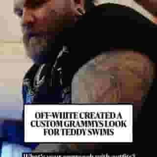 Punk rock x babygirl. We got ready for the #GRAMMYs with @teddyswims, where he wore a custom @off____white look. Link in bio.