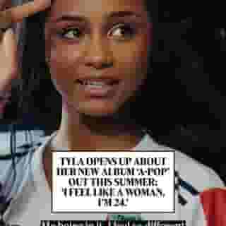 @tyla opens up about her upcoming sophomore album 'A-Pop' (out this summer) and how different it feels from her debut: "I'm 24, it was my birthday the other day. I feel like a woman. I'm more comfortable with it, you know." Hit the link in bio to see the full video.