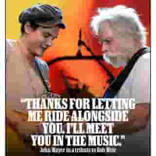 @johnmayer shared a short but poignant tribute to his late bandmate Bob Weir on Sunday. The musician, who performed with Weir in Dead & Company for several years, honored their collaboration. 

“Okay Bob. I’ll do it your way,” Mayer wrote on Instagram. “Fkn’ A… Thanks for letting me ride alongside you. It sure was a pleasure. If you say it’s not the end, then I’ll believe you. I’ll meet you in the music. Come find me anytime.” More at the link in bio. 📷 C Flanigan/WireImage