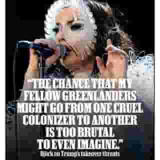 @bjork has shared a note of solidarity with the people of Greenland after Donald Trump and his admin revived threats of taking over the country following the capture of Venezuelan president Nicolas Maduro. “I wish all Greenlanders blessing in their fight for independence,” she wrote. More at the link in bio. 📷  Santiago Felipe/Getty Images for ABA