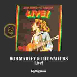 Bob Marley & The Wailers released their live album, 'Live!' 50 years ago today. 💿 The album sits on Rolling Stone's Greatest Live Albums of All Time list: "The seven-minute 'No Woman, No Cry' reached the U.K. Top 10 and remains the definitive version of the classic song." See the list at the link in bio.