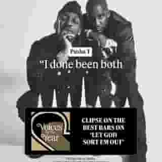 One the first episode of Rolling Stone's Voices of the Year podcast, @clipse, @kingpush & @malice talk about the best bars on 'Let God Sort Em Out': "It's like picking your favorite child." Hit the link in bio to listen to the episode. Available on @spotifypodcasts, @applepodcasts, and other audio streaming platforms.