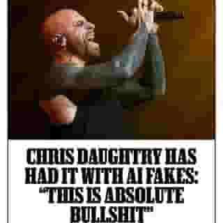 Late last week, @chrisdaughtry became the latest and most vocal musician to call attention to AI fakes. In a video posted on his socials, a clearly anguished Daughtry declared “enough is enough” about “fake bullshit news.” At the link in our bio, Daughtry tells Rolling Stone why he decided to go very public with this issue. 📷 Ethan Miller/Getty