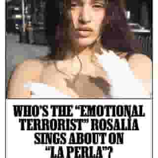 “The local disappointment, a national heartbreaker," sings Rosalía on the 'Lux' standout "La Perla." There seem to be two real possibilities for who the track might be about – read about it at the link in our bio.