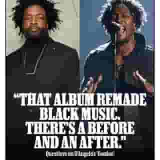 In a new tribute to his friend and collaborator D'Angelo, @questlove writes about memories he shared while working with D’Angelo for ‘Voodoo': Its tour was the greatest soul revue since prime Prince — we spent four years studying him; naturally, we wrote our love letter back.” Read it in full at the link in our bio. 📷 Michael Buckner/Getty, Noam Galai/Getty