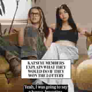 We asked the members of @katseyeworld what they'd do if they won the lottery. 🎰 Hit the link in our bio to watch the full episode of #RoleRoulette, where KATSEYE pick a deserted island survivalist, aux holder, stylist, and more.