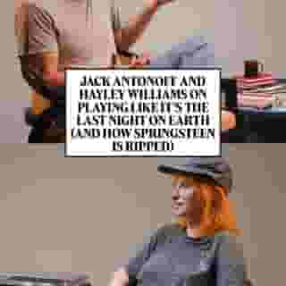 @jackantonoff and Hayley Williams (@yelyahwilliams) commiserate on the toll it takes on their bodies to play every show like it’s their last. Hit the link in bio to watch the full interview.
