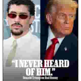 Donald Trump called Bad Bunny’s Super Bowl Halftime booking "ridiculous" while calling into Newsmax’s Greg Kelly Reports. "I don’t know who he is,” Trump said. “I think it’s absolutely ridiculous." Read more at the link in our bio.