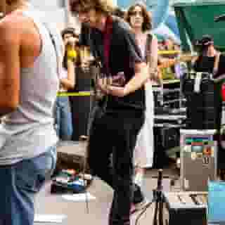 On Saturday, @geesebandnyc gathered a crowd in Brooklyn for an outdoor gig at Greenpoint's Banker’s Anchor. We talked to the relentlessly innovative young rock band about their new album 'Getting Killed' and more back in August – link in bio to read. 📷 @grifflotz for Rolling Stone