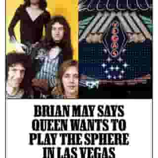 Brian May has his mind set on a Queen residency at the Sphere in Las Vegas, he told Rolling Stone in our new digital cover story. "I sat there watching the Eagles, thinking, ‘We should do this. The stuff that we could bring to this would be stupendous,'" he said. "We’re having conversations." Read more at the link in our bio.