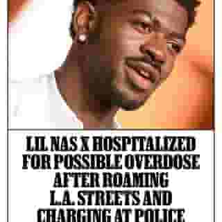Lil Nas X was hospitalized for a possible overdose after charging at officers in Studio City in the early hours of Thursday morning. The rapper was handcuffed before being transported to a local hospital. Details at the link in bio. 📷 
Axelle/Bauer-Griffin/FilmMagic