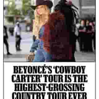 Beyoncé has set several new records after wrapping her wildly successful Cowboy Carter tour, which now holds the distinction of being the highest-grossing country tour ever. Details at the link in our bio. 