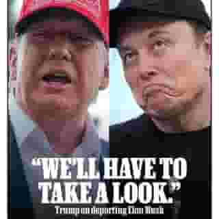 Trump is once again lashing out at the former DOGE chief Elon Musk who has been busy bashing the so-called "Big Beautiful Bill." Speaking to reporters this morning, the president said the administration "might have to put DOGE on Elon" – read more at the link in bio. 📷 Anna Moneymaker/Getty, Kevin Dietsch/Getty