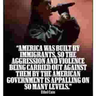 @mothercain, @beachfossils, and @soapy.t are among the 100 artists who have joined forces with a campaign calling to abolish ICE. Launched by Los Angeles creative studio @rideorcryinc, the limited-run T-shirt, available through June 27, is raising funds for Immigrant Defenders Law Center. More info at the link in our bio. 📷 Debbie Hickey/Getty