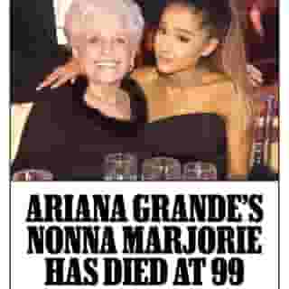RIP, Nonna ❤️ @arianagrande shared a statement on behalf of her family today, expressing how devastated they are to mourn their “beloved matriarch.” Last year, Nonna made history as the oldest person to land a song on the Hot 100, thanks to Grande’s “Ordinary Things,” at age 98. Read more at the link in our bio. 📷 Frazer Harrison/AMA2015/Getty
