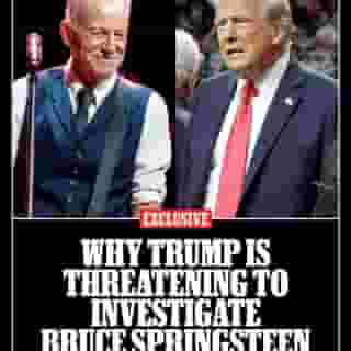 Trump’s threats to investigate Bruce Springsteen are not a joke: It’s part of his administration’s broader assault on free speech and his mission to weaponize campaign finance law against liberal celebs and enemies. Read more at the link in our bio. 📷 Shirlaine Forrest/Getty, Kevin Mazur/Getty