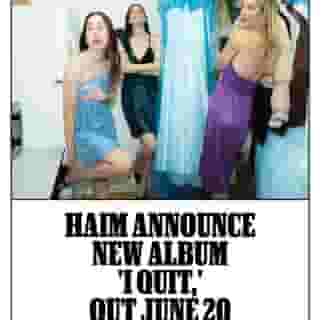 New @haimtheband incoming. ✨ The band will release their first album in 5 years, 'I Quit,' in June, and dropped their new single "Down to be wrong" today. Tune in at the link in bio.
