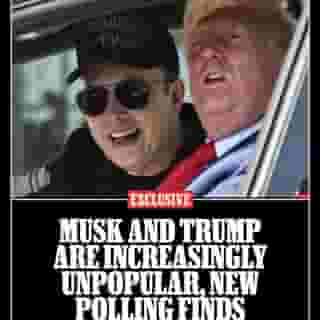 EXCLUSIVE: President Donald Trump and “First Buddy” Elon Musk have made quite an impression on the American public as they continue to take a wrecking ball to Washington — and it’s not the good kind. 

New polling finds:
- Trump and Musk are increasingly unpopular
- People do not trust Musk to identify what to cut — or that he won’t benefit himself
- A plurality agree the U.S. is an oligarchy

Read more at the link in our bio. 📸 Mandel Ngan/AFP/Getty