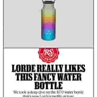 We took a deep dive to learn more about the "Multicolor" Aurora water bottle that Lorde deemed worthy enough as her new Instagram profile picture. Hit the link in bio to see what we learned #RSrecommends