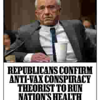 Robert F. Kennedy Jr., who ran a failed 2024 presidential campaign built on crank beliefs about medical science before dropping out and endorsing Donald Trump, was confirmed by Senate Republicans on Thursday as the president’s Secretary of Health and Human Services. The position will allow him to inflict untold damage on the wellbeing of millions in his ruinous quest to “Make America Healthy Again.” Read more at the link in bio. 📸 Nathan Posner/Anadolu/Getty Images