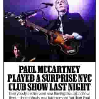 No one will ever forget @paulmccartney's surprise show at NYC's Bowery Ballroom last night, writes @robbiesheff. Read our recap of the evening by tapping the link in our bio. 📸 @mjkim_lalala