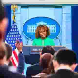 Outgoing White House press secretary Karine Jean-Pierre would not have done it any differently. On her last day in the briefing room, we followed @k_jeanpierre –– the first black and and first openly queer woman to hold the position –– to capture some of her final moments at the White House. See the full gallery at the link in bio.

📸 @jenrosenstein
Makeup @jmb_artistry