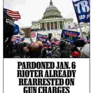 A man accused of assaulting law-enforcement officers and tossing an explosive device into a Capitol tunnel on Jan. 6 was rearrested just days after receiving a pardon from President Donald Trump. Hit the link in bio to read more.