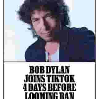 Did you know you have 30 minutes? @bobdylan has joined TikTok right under the wire. Hit the link in bio for more details.