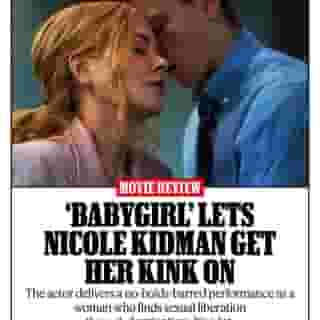 "From the title on, Babygirl feels designed to get tongues wagging rather than lolling. It will start conversations about consent, the fetishization of control and the forbidden rush of crossing a half-dozen lines far more than the usual cougarsploitation," writes Rolling Stone's David Fear. Hit the link in bio to read our review of @babygirlmovie. 📷 Niko Tavernise/A24