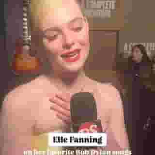 @ellefanning tells us her favorite @bobdylan songs on the @completeunknownfilm carpet — drop your top 1 in the comments (and check out our ranked list of his best songs at the link in bio)