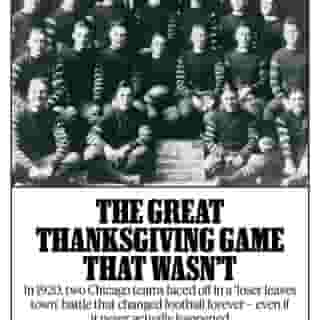 Nearly 100 years ago, on November 25th, 1920, the biggest, most important professional football game that no one knows about took place in Chicago. Read all about it at the link in our bio.