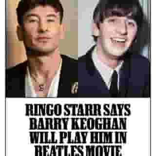Beatles drummer Ringo Starr weighed in when asked about the rumored Barry Keoghan casting in the upcoming Beatles biopic: “I think he’s great, I believe he’s somewhere taking drum lessons. I hope not too many.” Read more at the link in our bio.