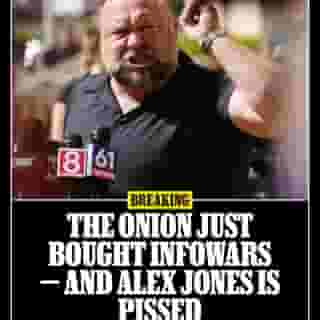 The satirical newspaper The Onion has successfully acquired Infowars and its associated intellectual property, finally divesting conspiracy theorist Alex Jones of the right-wing disinformation outfit. Hit the link in bio to learn more. 📷 Joe Buglewicz/Getty
