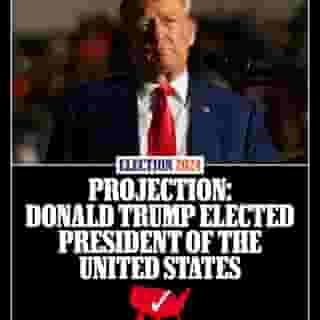 PROJECTION — DONALD TRUMP ELECTED 47TH PRESIDENT OF THE UNITED STATES 🔴 #Election2024 Hit the link in bio for the latest updates