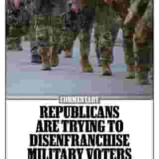 Commentary: As part of their attack on Americans’ voting rights, Pennsylvania Republicans and their pro-Trump allies just went after soldiers and sailors. Hit the link in our bio to read.
