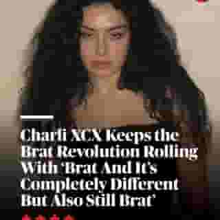With stars like Lorde, Billie Eilish, and Ariana Grande on board, @charli_xcx's new remix LP is a kick-ass party record in its own right. Hit the link in bio to read Rob Sheffield's review. 📷 Terry O'Connor