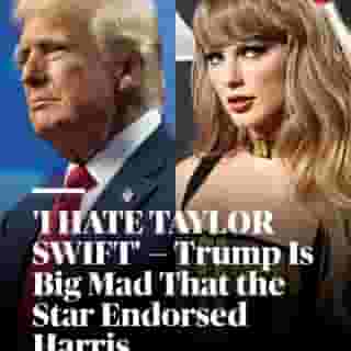 Donald Trump is furious. "I HATE TAYLOR SWIFT," he posted to Truth Social on Sunday morning, days after the star endorsed Kamala Harris. Hit the link in bio to read what else the former president had to say about the singer. 📷 Rebecca Noble/Getty, Jamie McCarthy/WireImage
