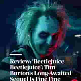 The return of the Ghost With the Most is anything but DOA — so why does this decent follow-up to the 1986 cult classic still feel like a letdown? Read Rolling Stone's review of Tim Burton's 'Beetlejuice Beetlejuice' at the link in our bio.