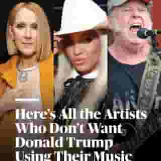 Since Trump began campaigning ahead of the 2016 election, some musicians have not been happy to hear that the Trump team has played their music, often without authorization. At the link in our bio, se a list of the artists who have told Trump to back off and stop using their songs. 📸 Kevin Mazur/Getty, Emma McIntyre/Getty, Astrida Valigorsky/Getty, Frazer Harrison/Getty, David M. Benett/Alan Chapman/Getty, Gie Knaeps/Getty, Jesse Grant/Getty, Bob King/Redferns, Michael Ochs Archives/Getty