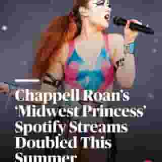 Spotify confirms to Rolling Stone: it's @chappellroan's world and we're just living in it. Hit the link in bio to read more about the gaudy streaming numbers the Midwest Princess is putting up. 📷 Erika Goldring/WireImage