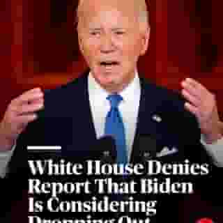 “Let me say this as clearly as I possibly can, as simply and straightforward as I can: I am running,” Joe Biden reportedly told White House staffers on a call this afternoon, reassuring staffers that he and VP Kamala Harris will continue to fight for reelection. Read more at the link in our bio. 📸 Andrew Harnik/Getty