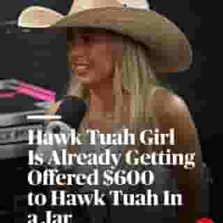 Hailey “Hawk Tuah Girl” Welch (@hay_welch) discussed the good, the bad, and the weird of going viral in her first interview since becoming the internet's main character. "“The guy that sells my hats, he got offered $600, like three days ago, for me to spit in a jar and sell it — that is revolting!" she shared on the Plan Bri podcast. Read more at the link in bio.