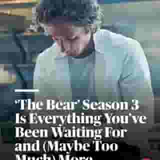 REVIEW: Carmy, Sydney, Richie, and the gang bring as much heart, anxiety, and intensity as ever in Season 3 of 'The Bear.' Yet a slew of real-chef cameos, multiple Faks, and is-this-real-or-imaginary moments make these episodes feel slightly overstuffed. Read more at the link in our bio.