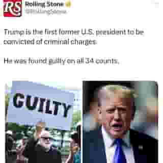 In a historic verdict, a jury found former president Donald Trump guilty of falsifying business records related to a pre-election hush-money payment. More at the link in bio.
